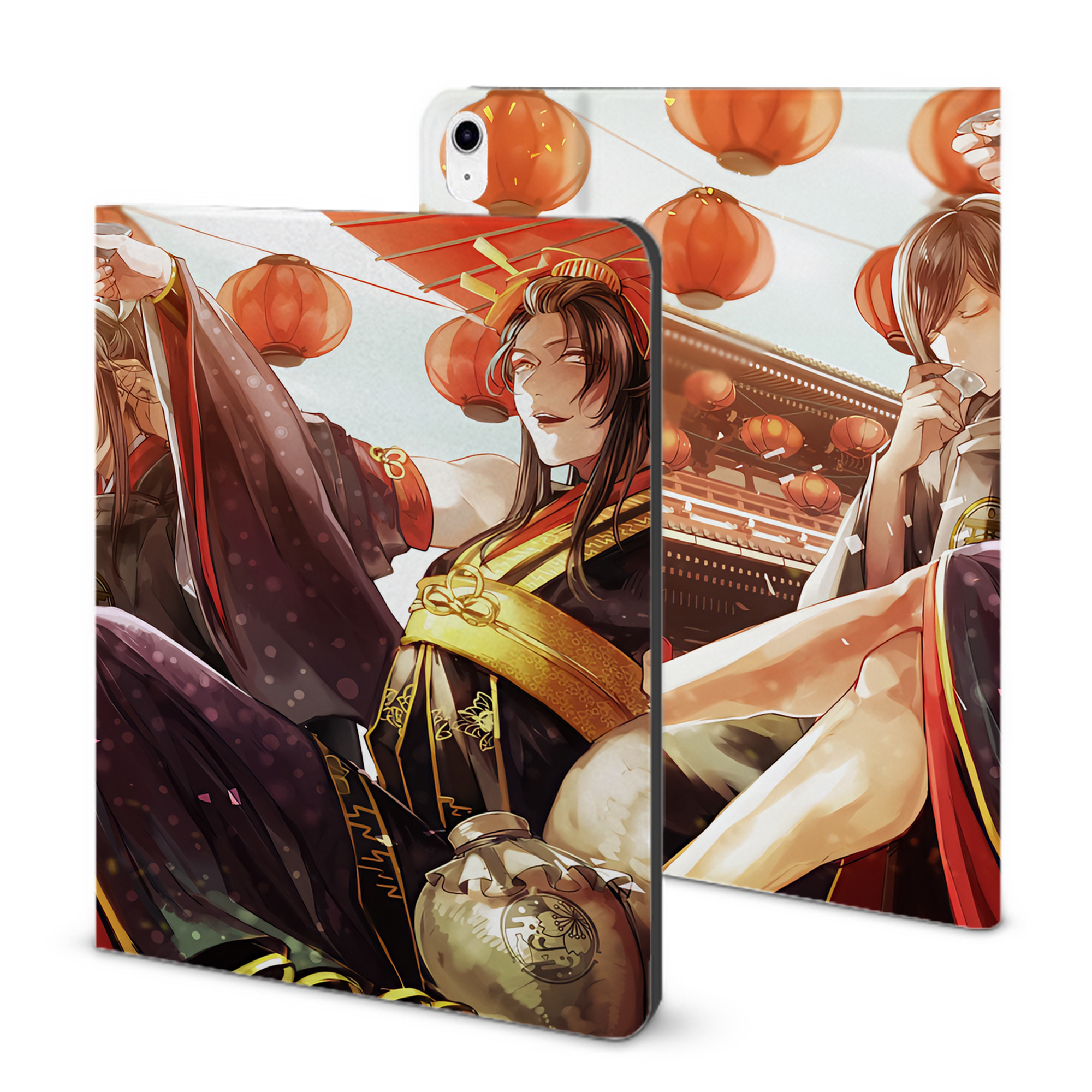 （画像用） 刀剣乱舞 Touken Ranbu IPad ケース ブック型 PUレザー TPU 耐衝撃 軽量 薄型 ペン収納なし 全面保護 IPad 各モデル対応